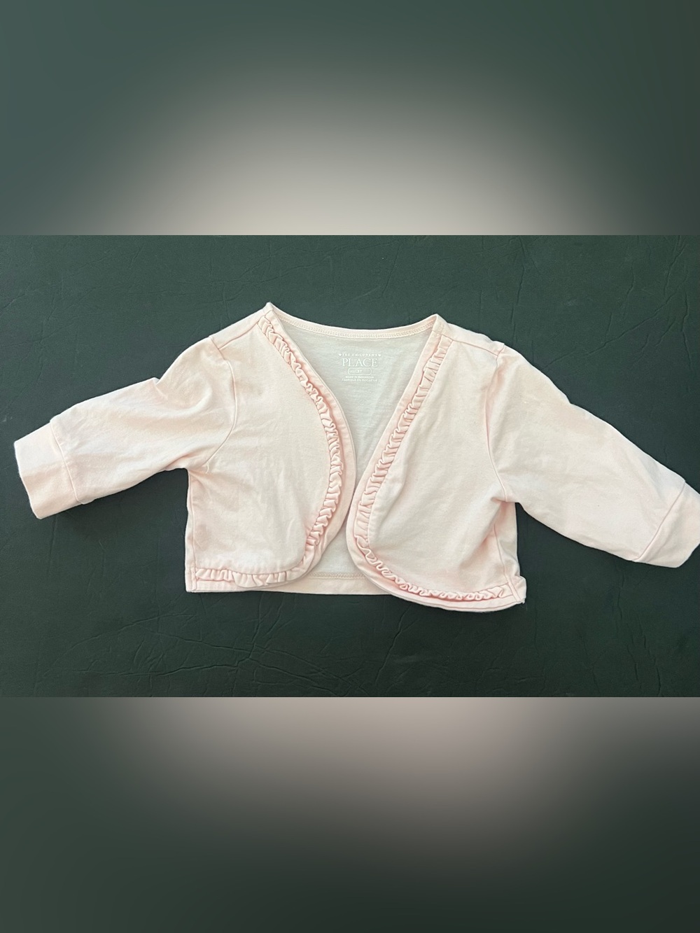 3T baby toddler girl Pink Ruffle Bolero Shrug by The Children’s Place NWOT